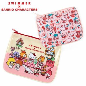 サンリオ スイマー SWIMMER ×SANRIO CHARACTERS フラットポーチセット フラットポーチ ポーチ