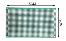 9cm×15cm ユニバーサル基板 両面 5枚セット pcbボード 電子工作 はんだ_画像4