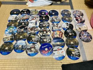 PS4＋PS3 ソフトのみ４０本セット　FIFA 　ウイイレ　パワプロ　ペルソナ　GTA5 ドラクエ　ジャンク扱い