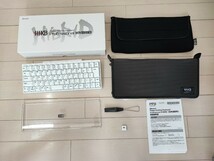 ★美品/25周年特別記念モデル/限定1250台/HHKB Professional HYBRID Type-S雪/PD-KB820YS/日本語配列/キーボードルーフ/専用ケース付_画像1