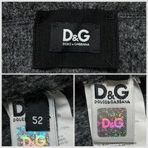 希少XXL相当！D&G ドルチェ＆ガッバーナ DOLCE&GABBANA ドルガバ 裏地アルパカ混 フードブルゾン ジャケット パーカー 52 3L メンズ_画像9