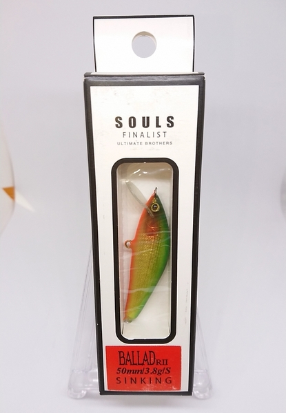 新品未使用 送込み SOULS ソウルズ BALLAD RⅡ 50mm 3.8g シンキング アクアマリン アルボル アングロ カスケット