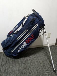 【1スタ】BEAMS GOLF　スタンドキャディバック　GOLF　ゴルフバック　ビームス　ジャンク