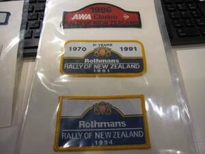 ★WRC公式ワッペン　１９８６／１９９１／１９９４Rally of New Zealand★