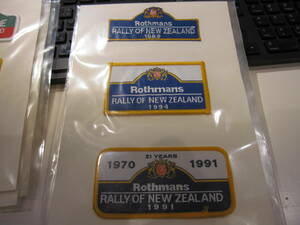 ★WRC公式ワッペン　１９８９／１９９１／１９９４　Rally of New Zealand★