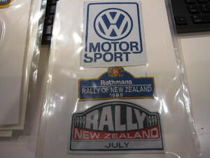 ★WRC公式ワッペン　１９８９／１９９９Rally of New Zealand　＋ VW Motorsport★