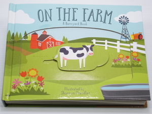 On the Farm A Barnyard Book 洋書 農場の動物や日常生活について学ぶ