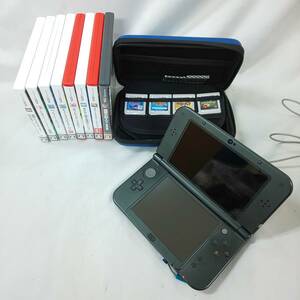 ◎任天堂◎Nintendo NEWニンテンドー 3DS LL 本体(RED-001) ケース・タッチペン付 / ゲームソフト１４本 即発送
