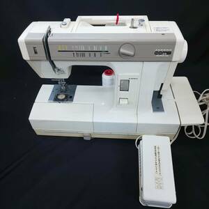 ◎ジャノメミシン◎JANOME COMBI SUPER DX MODEL 2100 コンビ スーパーデラックス フットコントローラー付 ミシンとロックミシンの二刀流