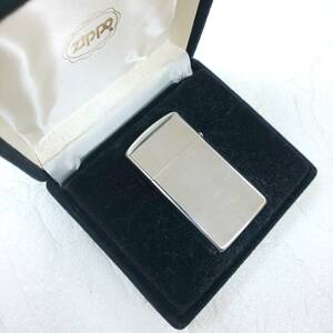 ◎ジッポー◎ZIPPO スターリングシルバー スリム ハイポリッシュ仕上げ STARLING SILVER 純銀製 美品 ジッポ 即発送