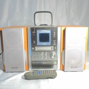 Panasonic パナソニック SA-PM37MD CD MD カセットテープ コンポ 2001年製 オーディオ機器/120サイズ