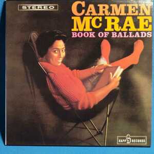 [紙ジャケット仕様]★ カーメン・マクレエ / ブック・オブ・バラーズ ★ Carmen McRae / BOOK OF BALLADS ★廃盤レア・入手困難