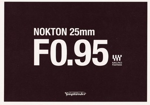 fok trenda -Voigtlander NOKTON 25mm F0.95 micro four sa-z catalog ( unused beautiful goods )