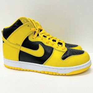 27cm NIKE DUNK HI SP CZ8149-002 ナイキ ダンクハイ SP ブラックイェロー メンズ スニーカー MQ 84031