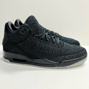 27.5cm AIR JORDAN 3 RETRO FLYKNIT AQ1005-001 エアジョーダン 3 レトロ フライニット ブラック メンズ スニーカー NL 78552