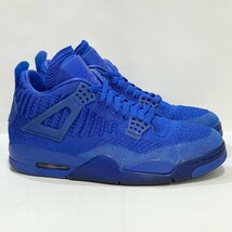 27cm AIR JORDAN 4 RETRO FLYKNIT AQ3559-400 エア ジョーダン 4 レトロ フライニット ハイパーロイヤル メンズ スニーカー FZ H102766_画像1