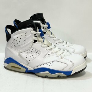 26cm AIR JORDAN 6 AJ6 RETRO 384664-107 エア ジョーダン 6 レトロ スポーツブルー メンズ スニーカー LS 103402