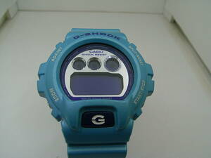 即決【CASIO G-SHOCK DW-6900CB 水色 腕時計 動作未確認 現状販売】