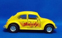 WELLY VW フォルクスワーゲン タイプ1 ビートル イエロー Melody プルバック ミニカー ウィリー Volkswagen Beetle_画像5