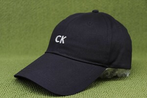 新品並行正規 カルバンクライン CALVIN KLEIN CKLOGO キャップ ブラック 黒色系 帽子 管理No4Em