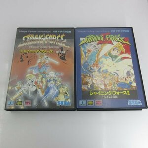 ★何点でも送料１８５円★　シャイニングフォース 1＆2 SHINING FORCE Ⅰ Ⅱ　箱・説明書 AM3 メガドライブ 即発送 MD