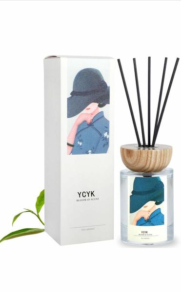 【新品】Ycyk リードディフューザー 緑茶ムスクの香り 120ml
