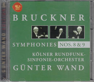 ◆送料無料◆ブルックナー：交響曲第8番、第9番～ギュンター・ヴァント、ケルン放送交響楽団 2枚組 Import v8407