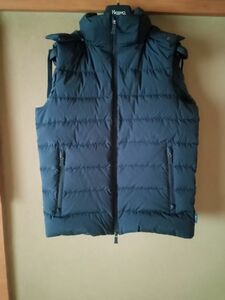 46 HERNO hell Nora mina-Laminar Gore-Tex down vest NAVY beautiful goods postage included prompt decision 