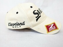 ゴルフ スポーツ SRIXON Z-STAE ゴルフウェア ゴルフキャップ 帽子 バター色 フリーサイズ_画像3