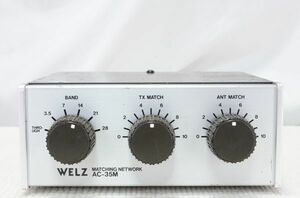 WELZ　AC-35M　3.5～30MHz　MAX200W　アンテナチューナー　コンパクト