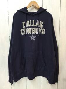 DALLAS COWBOYS ダラスカウボーイズ NFL アメフト ロゴスウェット スウェットパーカー メンズ3XL〜 結構大きめ 【状態良好、毛玉あり】