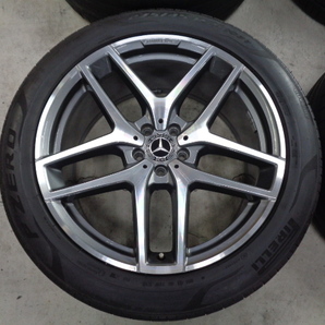 【美品】ベンツGLE AMG 純正21インチタイヤホイール【４本セット】10J+52.5 11J+38 112-5H 275/45R21 315/40R21の画像2