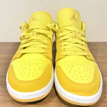 NIKE W AIR JORDAN 1 LOW SUNNY YELLOW ナイキ エア ジョーダン ワン ロー サニーイエロー DC0774-700 27cm_画像2