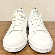 adidas STAN SMITH J FTWR WHITE アディダス スタンスミス ホワイト FX7521 レディース ローカットスニーカー 23cm 美品_画像2