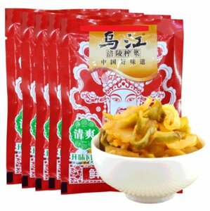 烏江搾菜 清爽搾菜 鮮脆搾菜絲 塩漬けザーサイ 清爽味 80g*10点 ザーサイ 搾菜 おつまみ