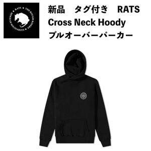 新品　RATS ラッツ HOODIE BLACK 黒 パーカー Mサイズ