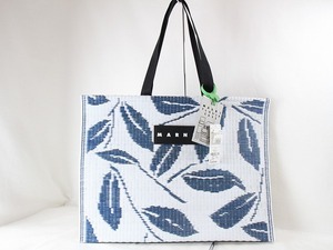 1円　未使用　マルニ　MARNI　フラワーカフェ　★　ストローバッグ　ハンドバッグ　トートバッグ　★　い草　タグ付　2221