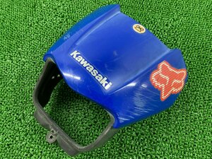 Dトラッカー KLX250 ライトカウル 青 110-40211 カワサキ 純正 中古 LX250E 修復素材やペイント素材 割れ欠け無し 品薄 希少品