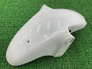 VFR800 フロントフェンダー 白 61100-MBG-0000 ホンダ 純正 中古 バイク 部品 RC46 コケキズ無し 修復素材に 車検 Genuine