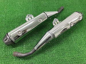 GSR250 サイレンサーマフラー 左右 48H0 スズキ 純正 中古 バイク 部品 GJ55D 修復素材やカスタム素材に 品薄 希少品 コケキズ無し