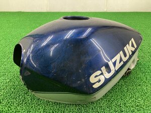 GSX400Sカタナ タンク 青/銀 スズキ 純正 中古 バイク 部品 GK77A コケキズなし 修復素材に ノーマル戻しに ペイント素材に 車検 Genuine