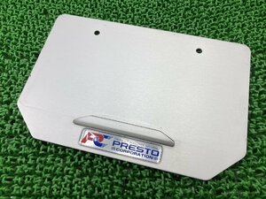  Puresuto number plate holder Yamaha original used license plate number stay aluminium condition excellent bend less 