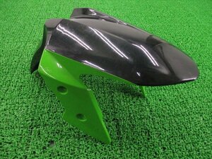 NINJA250 フロントフェンダー 緑/黒 カワサキ 純正 中古 EX250L-004*** コケキズ無し 割れ欠け無し そのまま使える 修復素材に