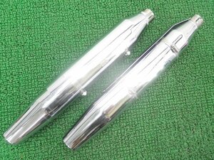 FLSTN1580 サイレンサーマフラー 65368-07/64960-07 ハーレー 純正 中古 バイク 部品 65368-07 64960-07 コケキズ無し そのまま使える