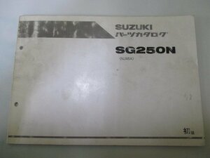 グース250 パーツリスト 1版 スズキ 正規 中古 バイク 整備書 NJ46A SG250N GOOSE TE 車検 パーツカタログ 整備書