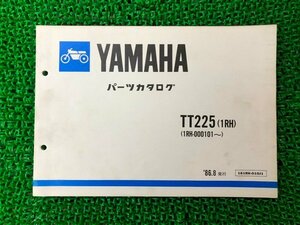 TT225 パーツリスト 1版 ヤマハ 正規 中古 バイク 整備書 1RH 1RH-000101～ NF 車検 パーツカタログ 整備書