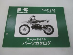 KLX110 パーツリスト カワサキ 正規 中古 バイク 整備書 KLX110-A1 LX110A-000001～ 整備に Db 車検 パーツカタログ 整備書