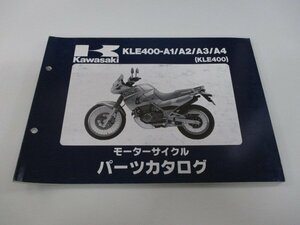 KLE400 パーツリスト カワサキ 正規 中古 バイク 整備書 KLE400-A1 KLE400-A2 KLE400-A3 KLE400-A4 LE400A 車検 パーツカタログ 整備書