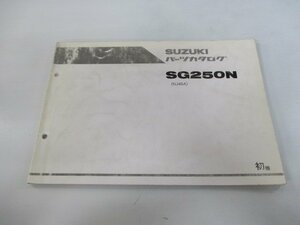 グース250 パーツリスト 1版 スズキ 正規 中古 バイク 整備書 NJ46A SG250N GOOSE TE 車検 パーツカタログ 整備書