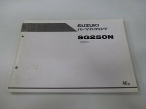 グース250 パーツリスト 1版 スズキ 正規 中古 バイク 整備書 NJ46A SG250N GOOSE TE 車検 パーツカタログ 整備書